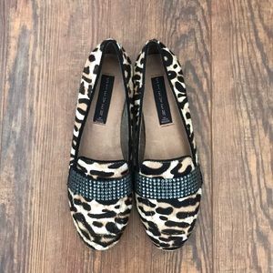 Steven by Steve Madden Leopard Calf Hair Loafers